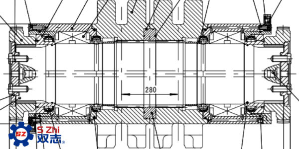 SGZ1000/2000刮板輸送機鏈輪組件介紹_河南雙志